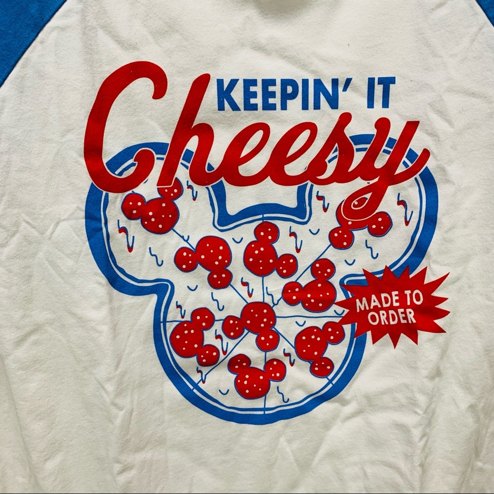 NWT LIMITED EDITION Walt Disney TASTE-D Snacks Mickey Mouse Pizza Shirt L Rare - Picture 11 of 12